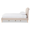 Baxton Studio Fannie Modern Style Beige Linen King Size Platform Bed 125-7013